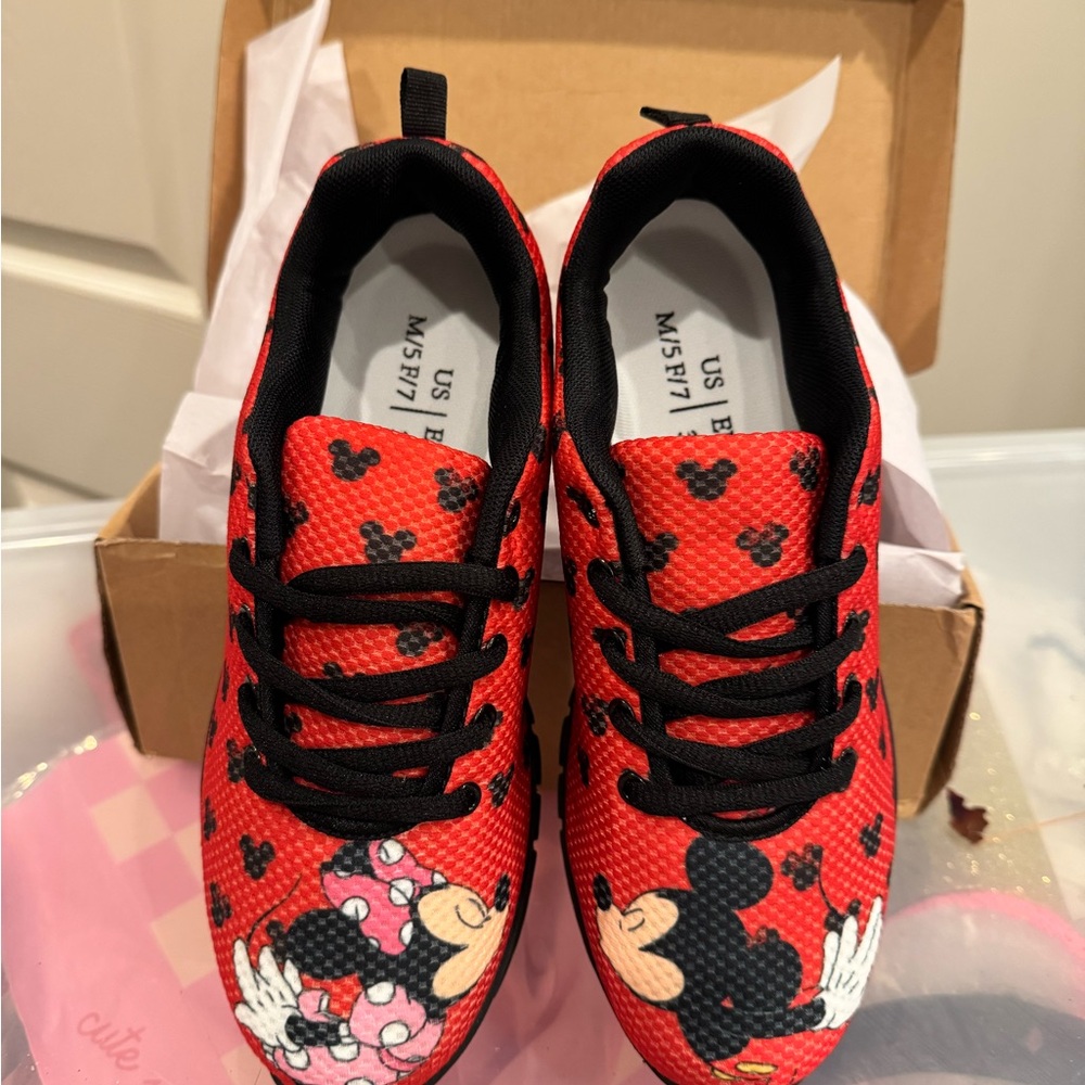 Red Mickey Mouse Sneakers